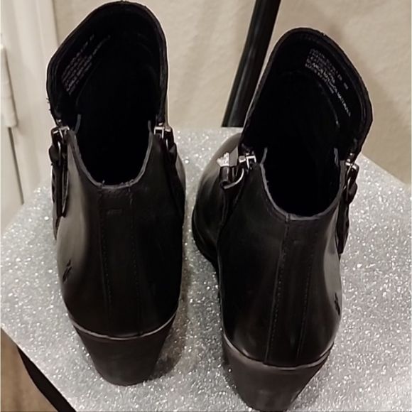 Frye Judith Zip Bootie- Black - Picture 10 of 10